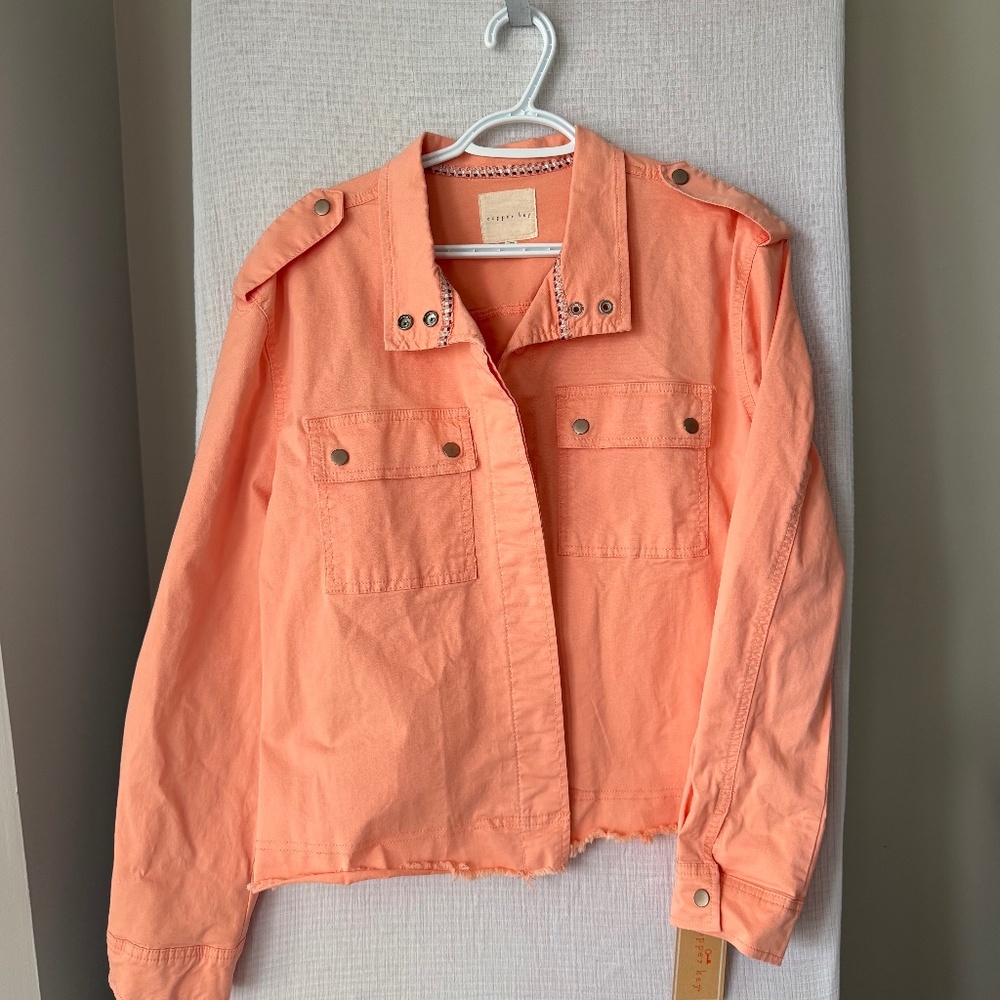 NWT Copper Key Cotton Jacket Peach XL
